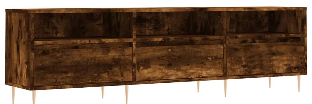 831273 vidaXL ТB шкаф, опушен дъб, 150x30x44,5 см, инженерно дърво