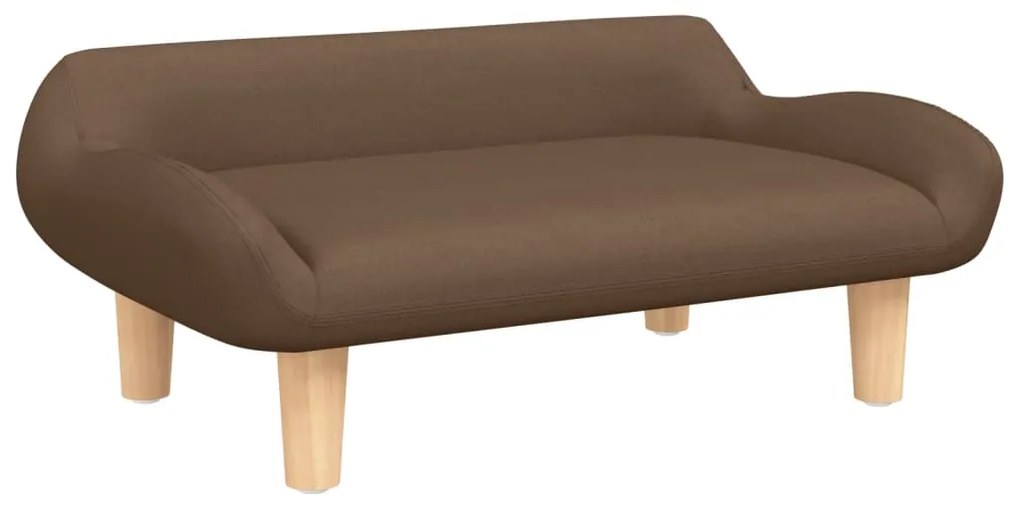 3196346 vidaXL Детски диван, кафяв, 70x40x24 см, текстил
