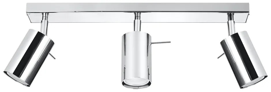 Таванна лампа в сребристо, дължина 45 cm Etna - Sollux