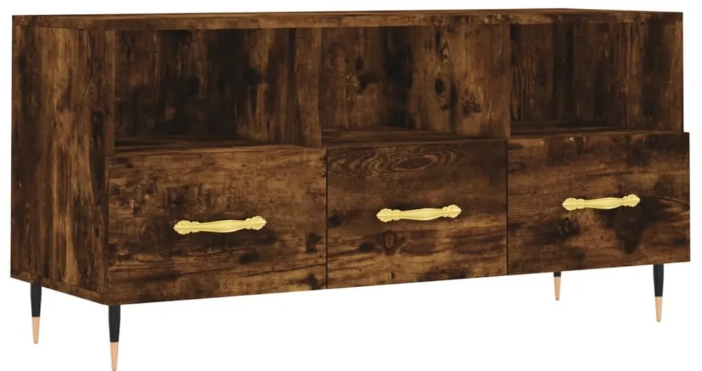 829017 vidaXL ТB шкаф, опушен дъб, 102x36x50 см, инженерно дърво