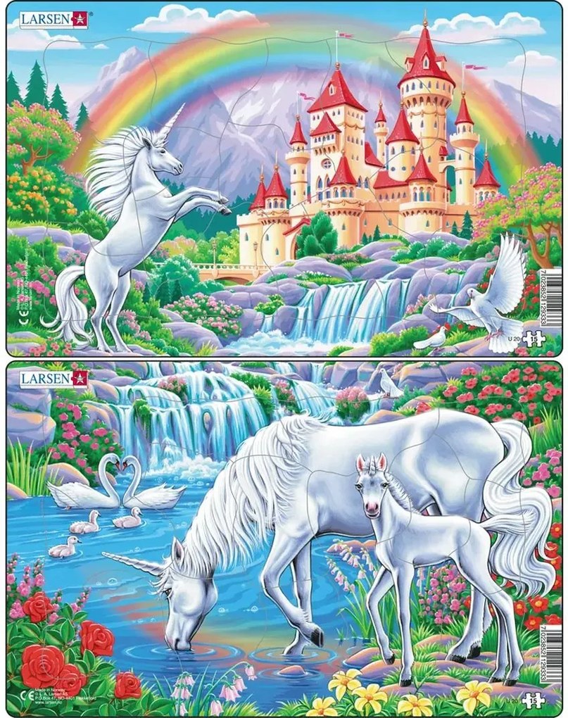 Larsen - Пъзел: Серия "Еднорог" – 15 части, среден