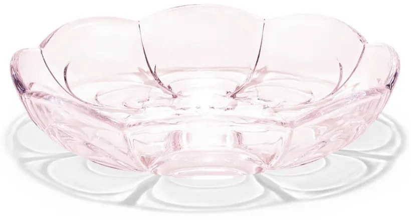 Светлорозови десертни стъклени чинии в комплект от 2 броя ø 16 см Lily - Holmegaard