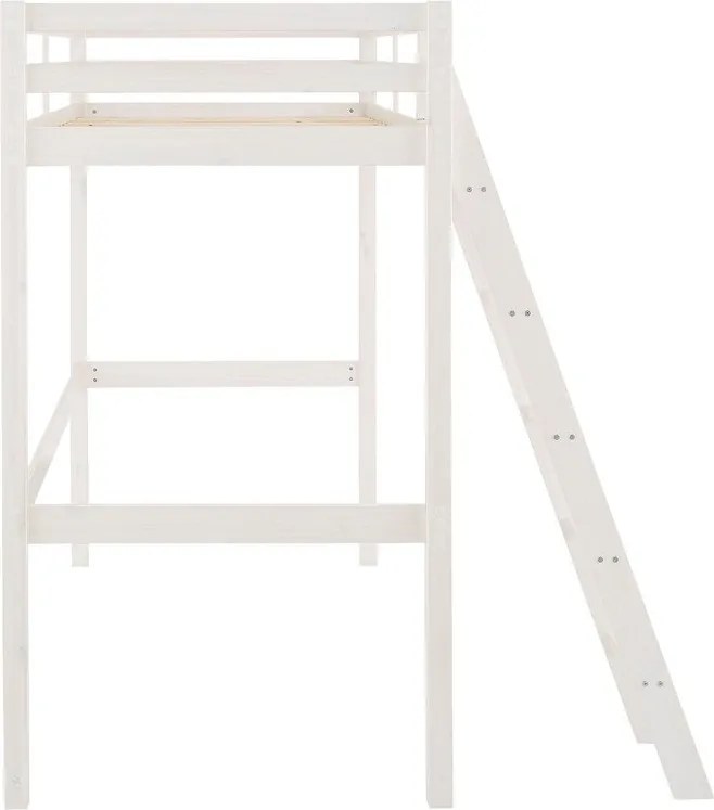 Бяло повдигнато легло от борова дървесина Alpi2 - Støraa