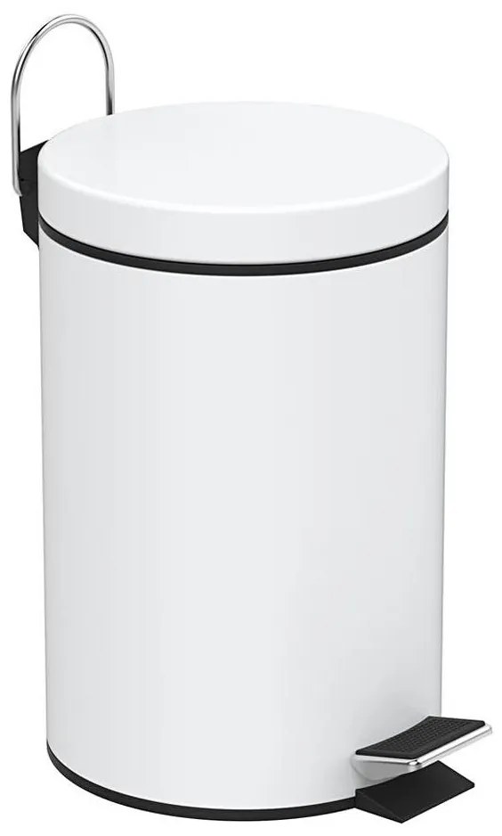 Aqualine - Кошче за отпадъци SIMPLE LINE 3 л мат бяло