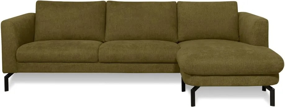 Ъглов диван в цвят горчица (десен ъгъл) Gomero – Scandic