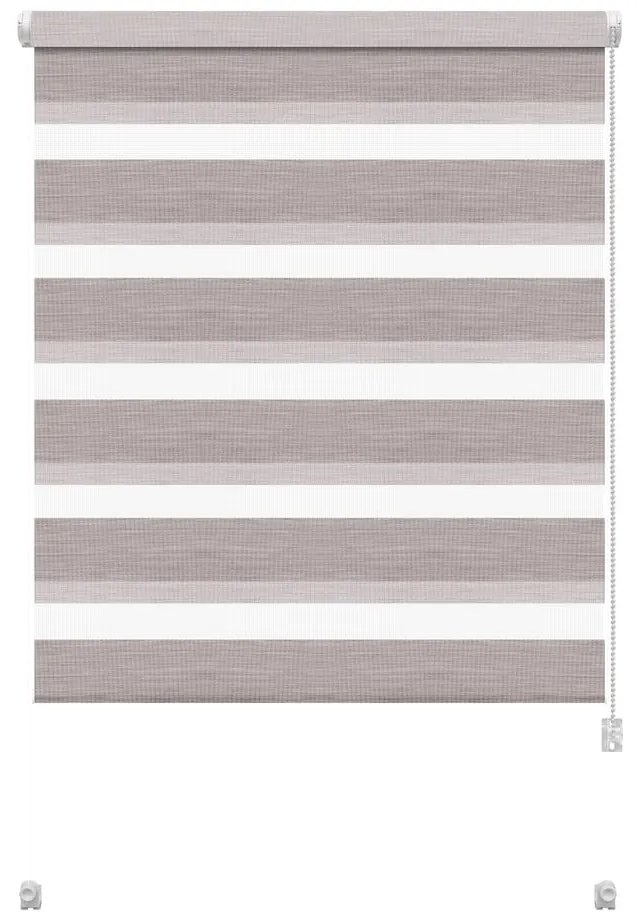 Кафяво-сива ролетна щора ден и нощ 57x150 cm Zebra Silvalin – Gardinia