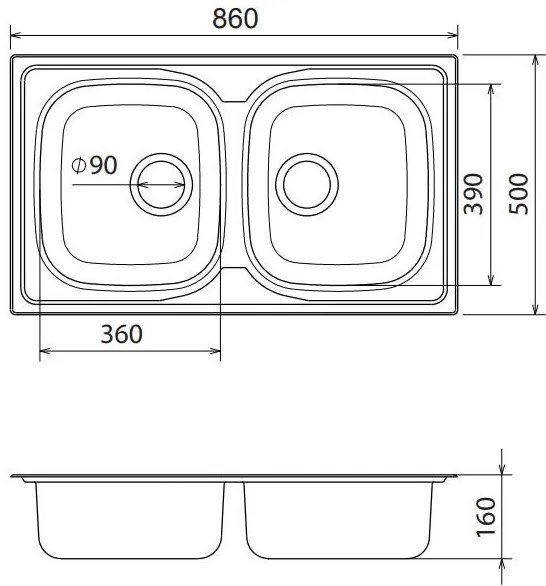 Fortinox Valley 50-80 x 50 cm измиване