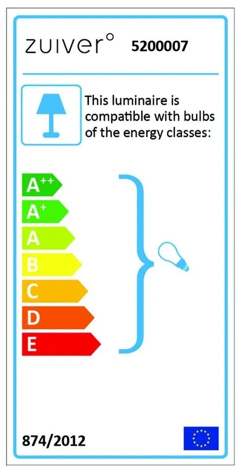 Бяла настолна лампа Tripod - Zuiver