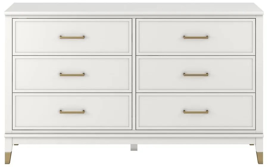Бял скрин 144x85x41 cm Westerleigh – Støraa