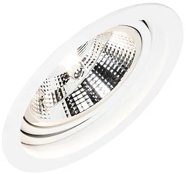 Интелигентен кръгъл вграден прожектор бял регулируем с Wifi GU10 111m - Chuck 111