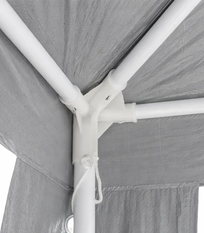 Градинска беседка, парти шатра 3 x 4 м със стени и прозорци Сив