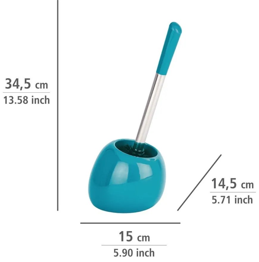 Бензинова синя четка за тоалетна Petrol Polaris - Wenko