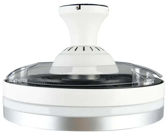 Бяло/в сребрист цвят LED осветително тяло за таван Lindberg – Trio