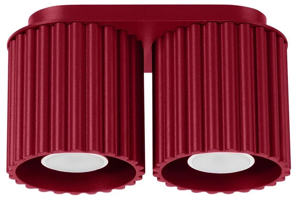 Sollux  SL.1820 - Точково осветително тяло AURA 2xGU10/10W/230V, червено