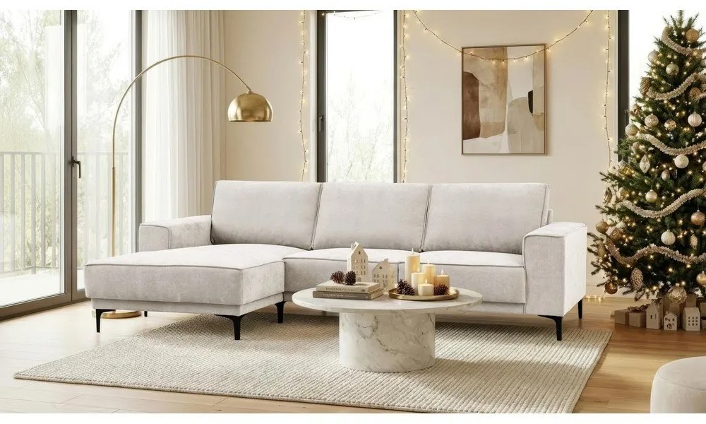 Кремав ъглов диван (ляв ъгъл) Copenhagen – Scandic