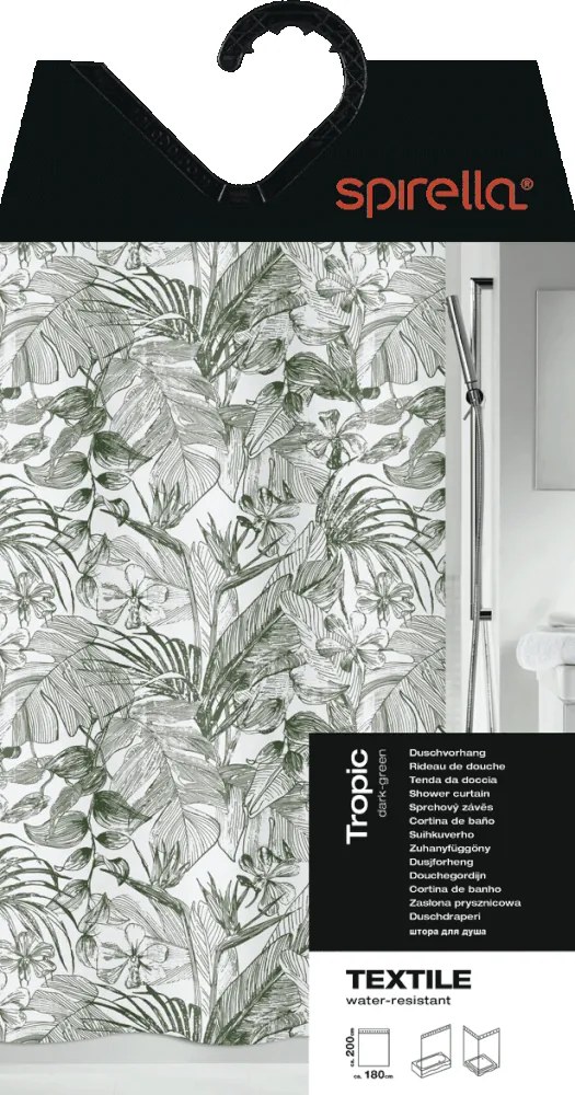 Завеса за душ 180x200 cm Tropic – Spirella