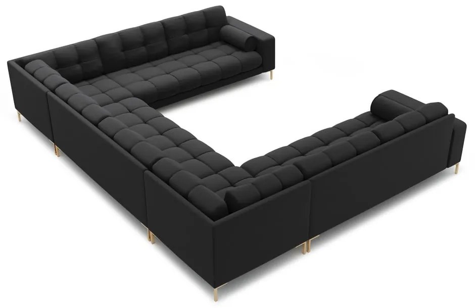 Тъмносив ъглов диван ("U" форма) Bali – Cosmopolitan Design