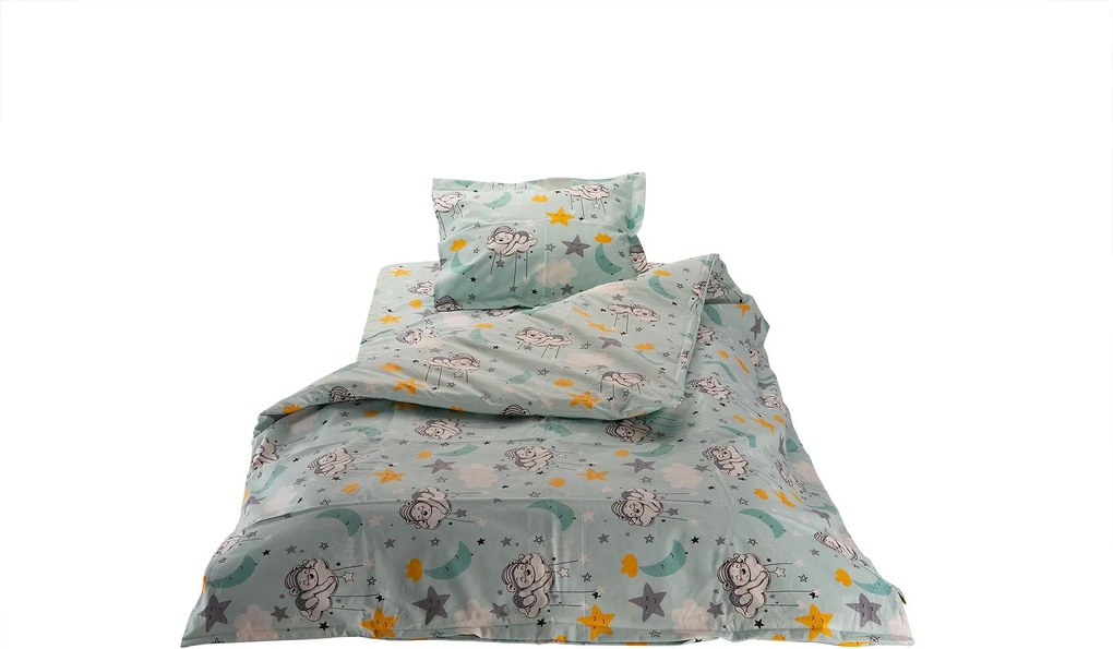 Детски памучен спален комплект Medico Cotton Sleepy Bear