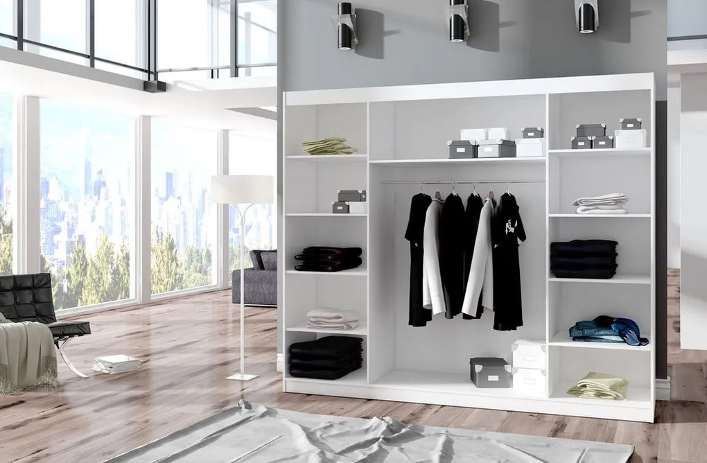 Гардероб Maribo 250 плъзгащ се-Leuko