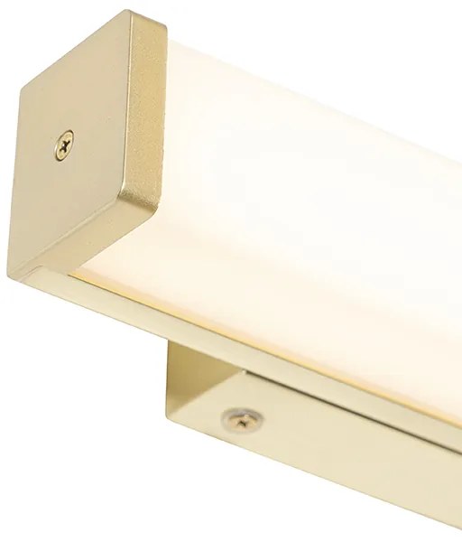 Стенна лампа за баня месинг 32 см с LED IP44 - Cascada