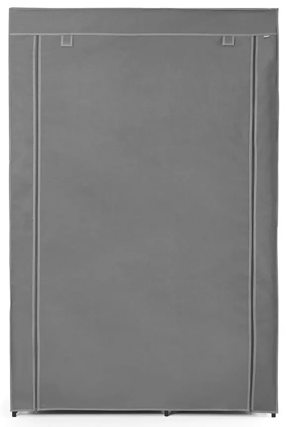 Сив текстилен гардероб 105x161 cm - Rayen