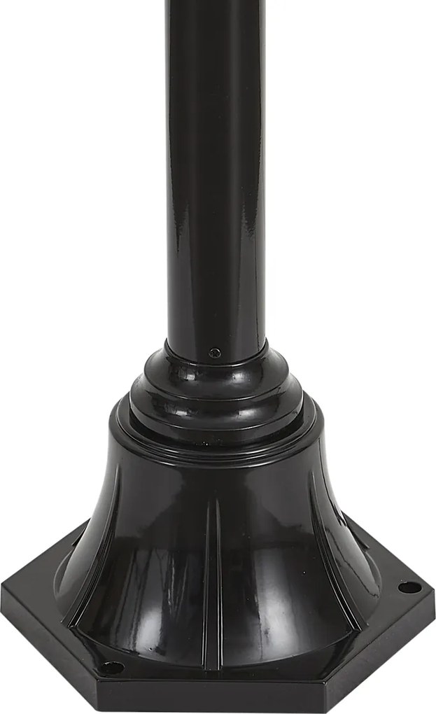 Модерна външна лампа черна с мед 235 см 3 светлини IP44 - Мюнхен