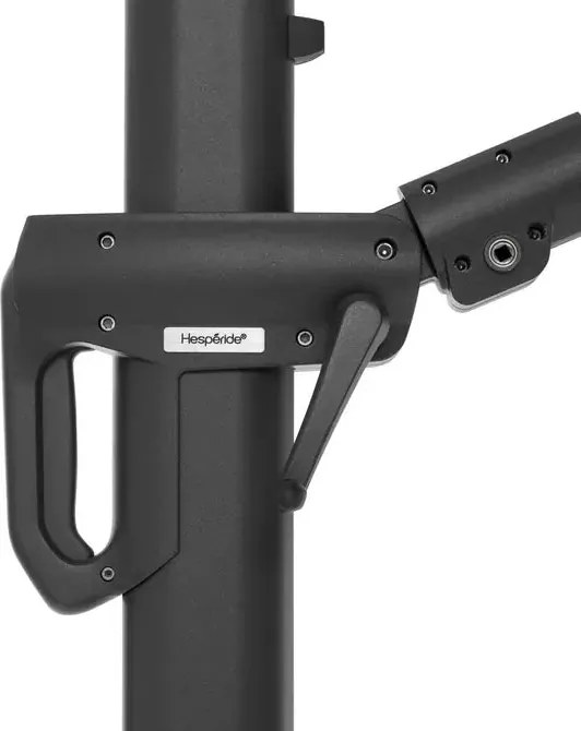 Градински чадър със странична стойка Hesperide Suenyo Sunbrella, Антрацит, 4x3 m