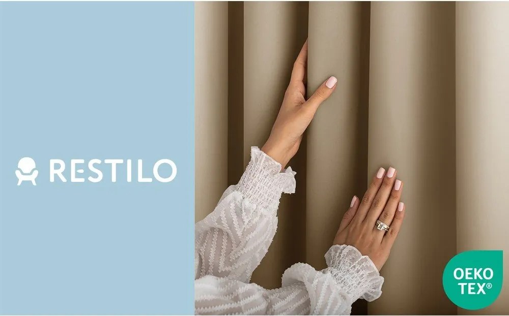 Бежово затъмняващо перде 140x270 cm Carli – Restilo