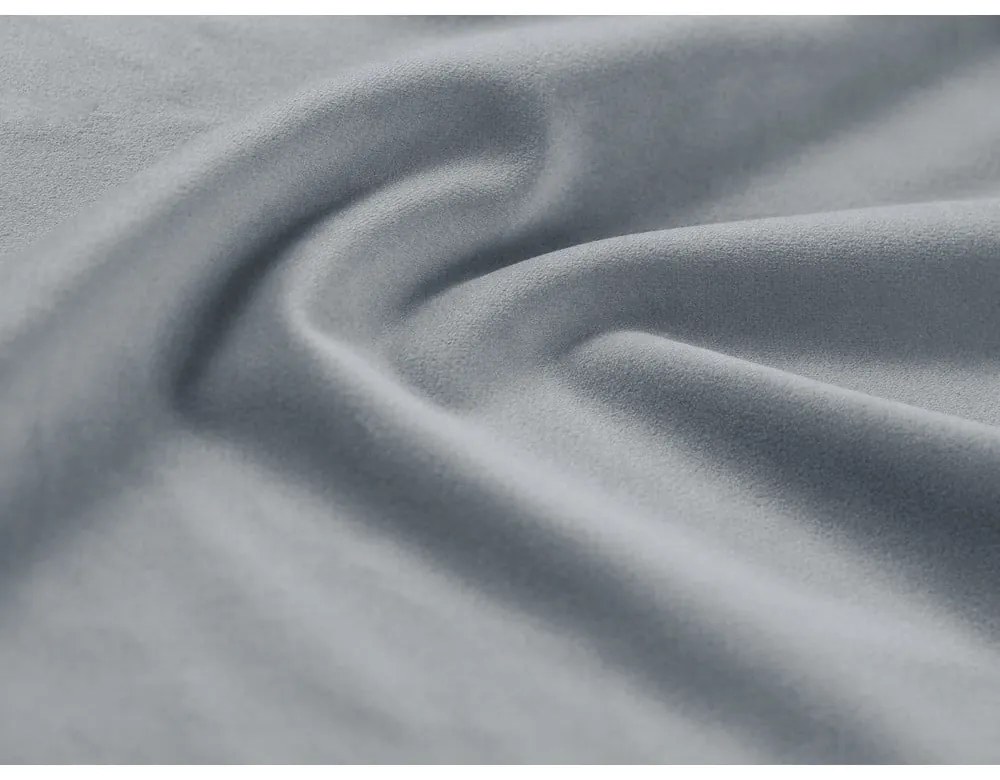 Светлосин кадифен разтегателен диван с място за съхранение 235 cm Kyoto – Cosmopolitan Design