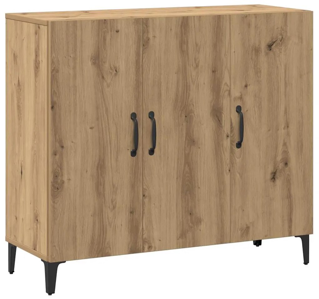 856893 vidaXL Сайдборд, дъб артизан, 90x34x80 см, инженерно дърво