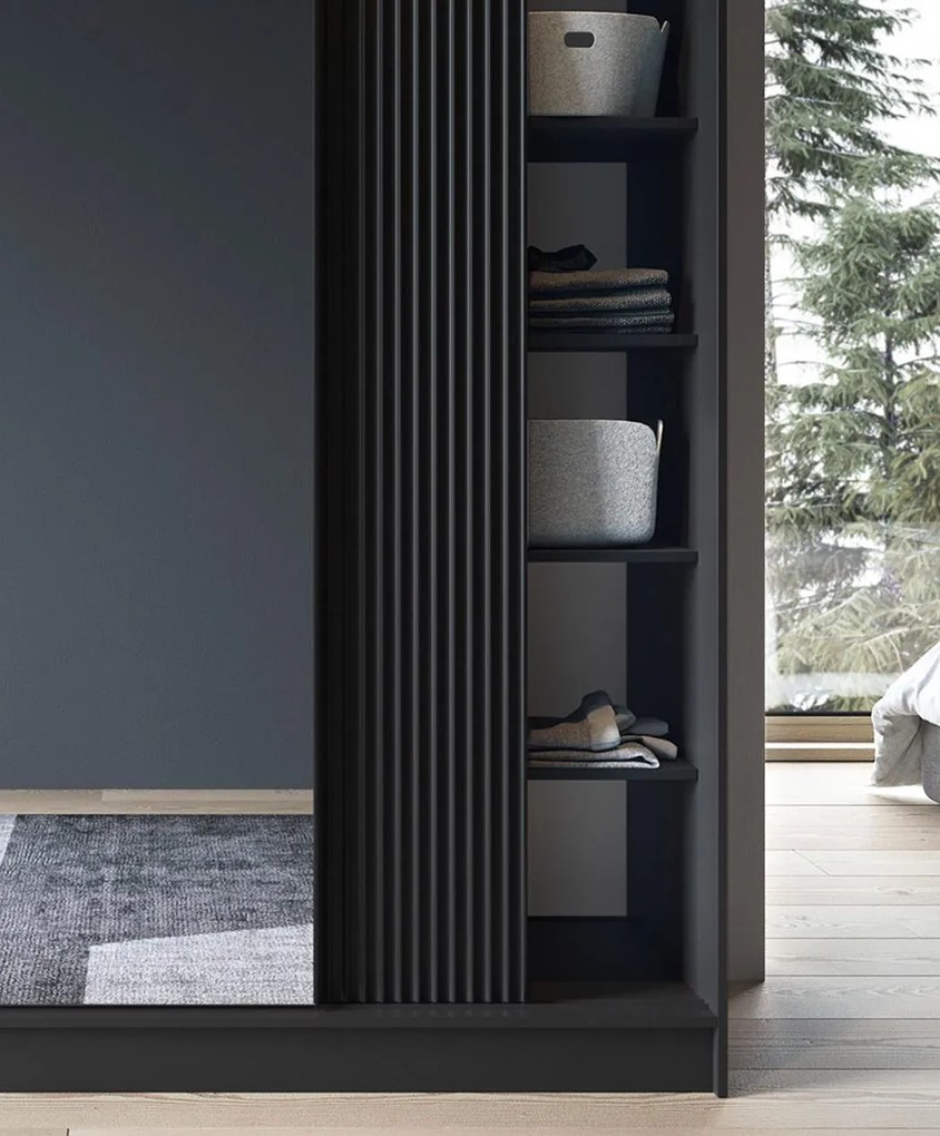 Плъзгащ се гардероб Proco III с Огледало