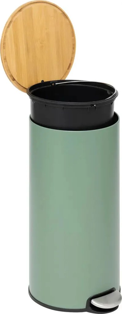 Кош 5five Modern Color, Метал и бамбук, 30 L - Черен
