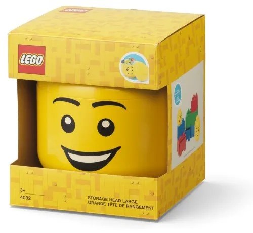 Пластмасова детска кутия за съхранение Head - LEGO®