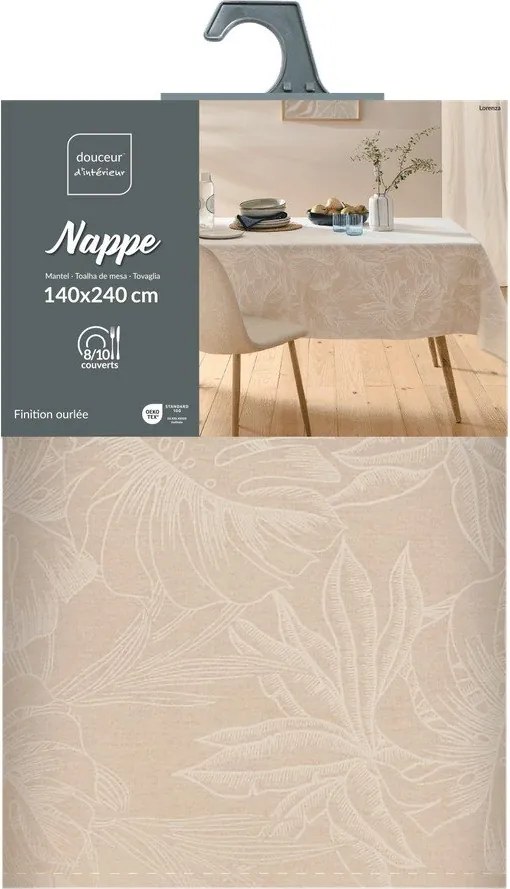 Перяща се покривка за маса 140x240 cm Lorenza – douceur d'intérieur