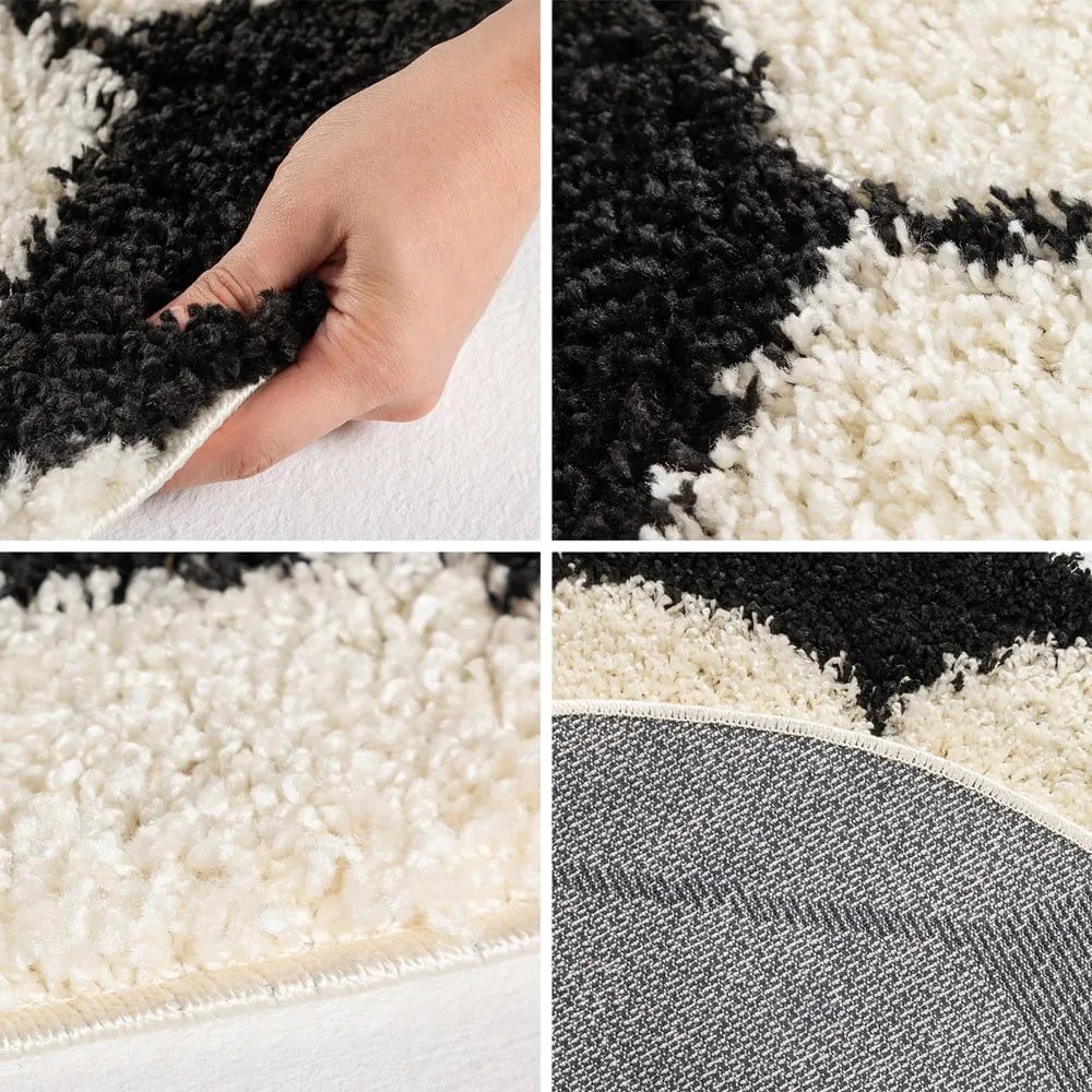 Черно-кремав детски килим ø 100 cm Fun – Ayyildiz Carpets