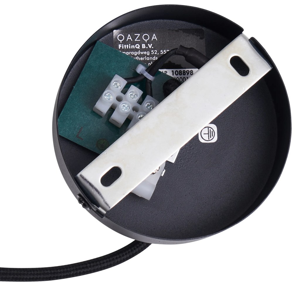 Японди висящ лампа черен с бамбук - Kea