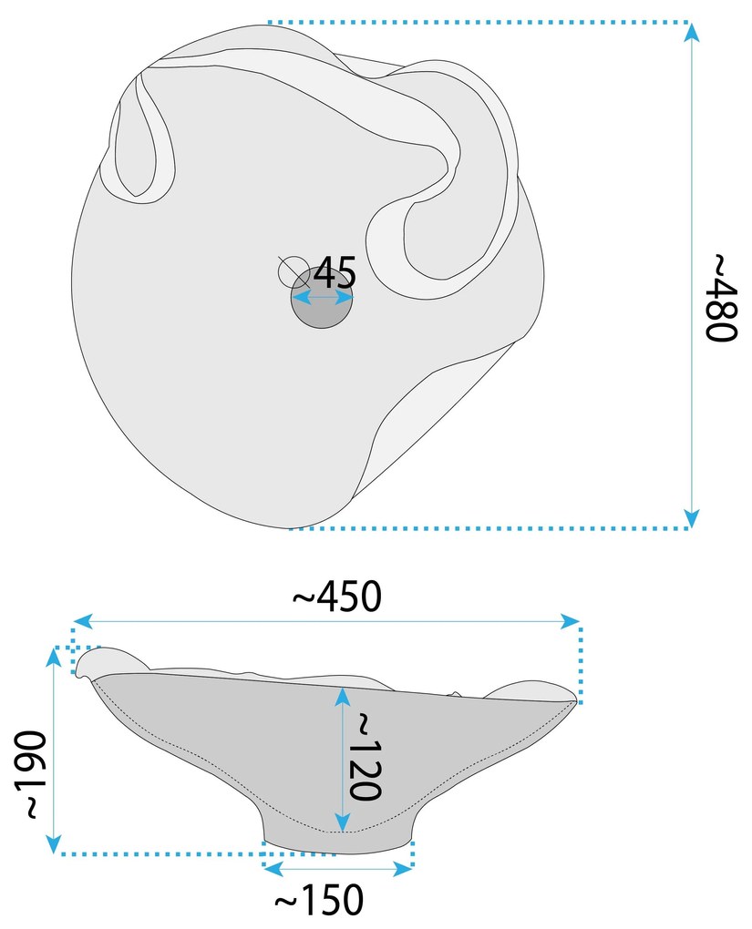 Умивалник за плот REA HM-12 Handmade ART