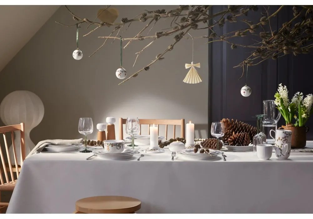 Мелничка за подправки, изработена от дъбово дърво с детайл от бял порцелан Hammershoi, височина 17,5 cm Hammershøi - Kähler Design