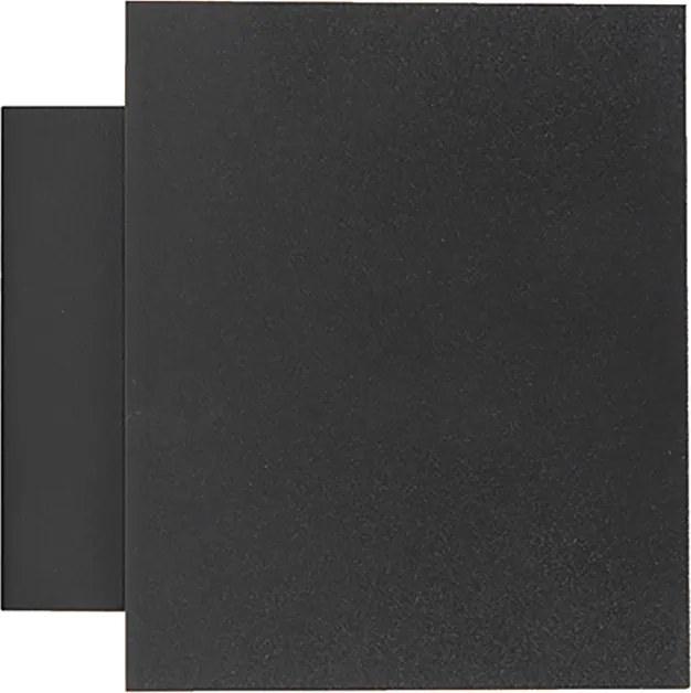 Интелигентна стенна лампа черна и златиста квадратна с WiFi G9 - Sola