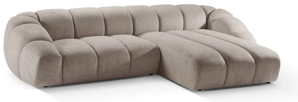 Бежов ъглов диван (десен ъгъл) Diana – Micadoni
