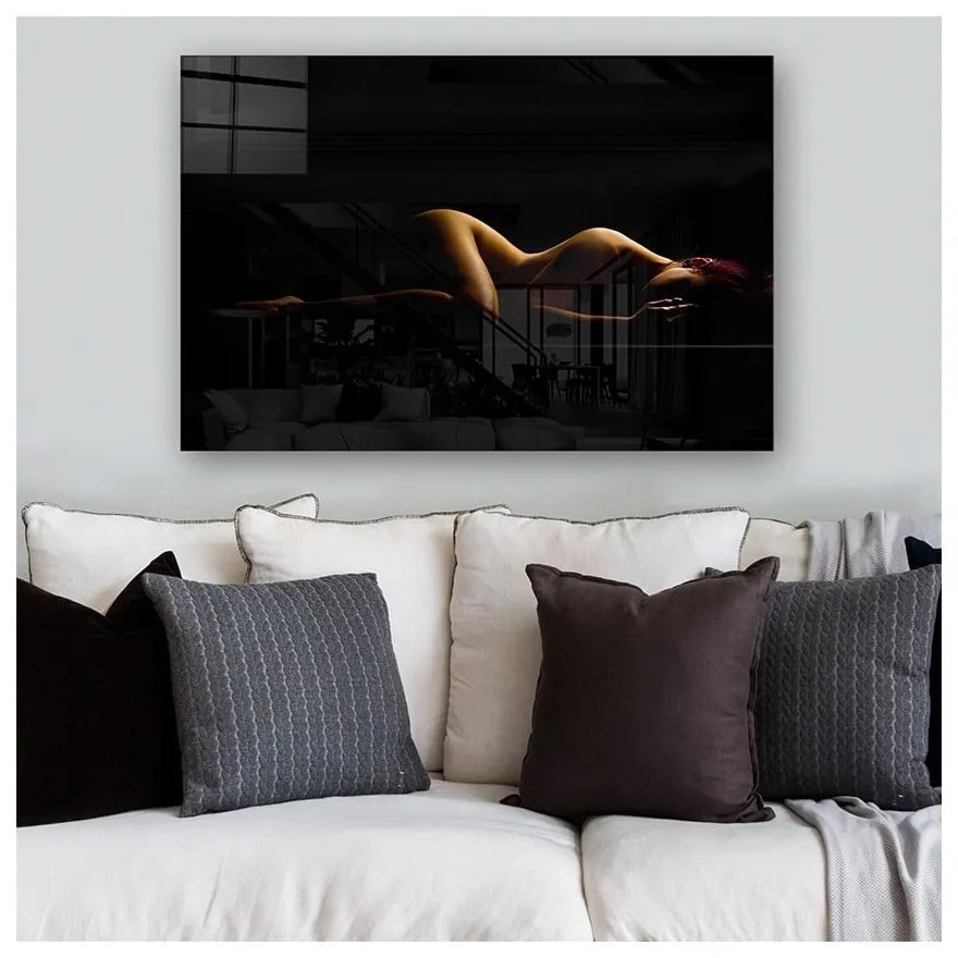 Картина върху стъкло 100x70 cm Silhouette - Wallity