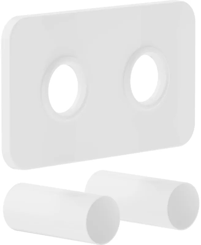 Mexen Uni-Term S комплект за двойно маскиране за радиатор, бял - W910-000-20