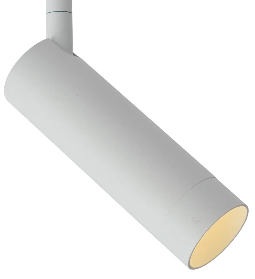 Модерен бял прожектор за 1-фазна релсова система GU10 35mm - Slimline Uzzy