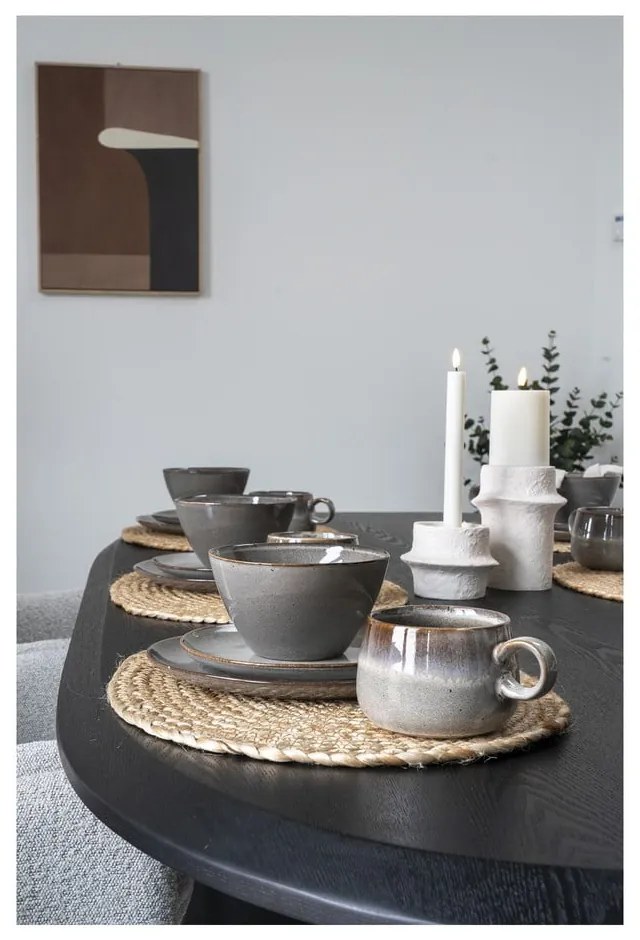 Сиви глинени чинии в комплект от 4 бр. ø 21 cm Selma – House Nordic