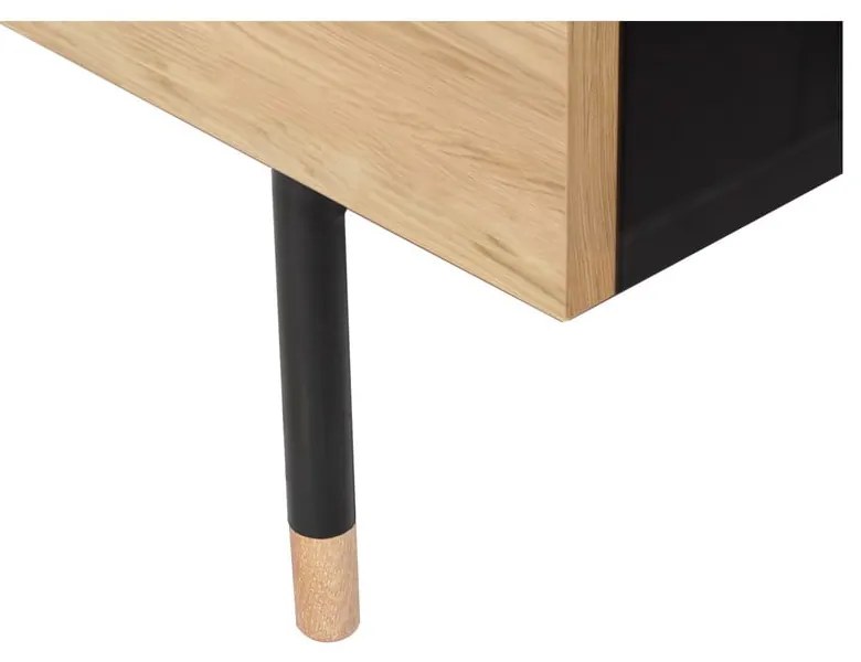 Нощно шкафче от декор от дъб в естествен цвят Jugend – Woodman