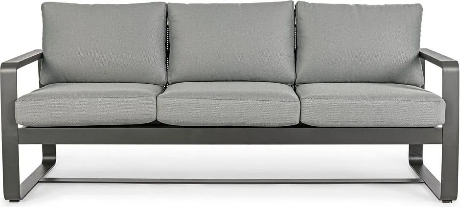 Сив алуминиев градински диван Merrigan – Bizzotto