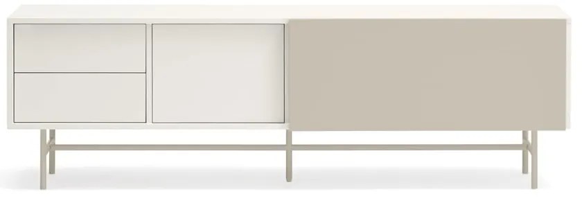 Светлосива и кремава телевизионна масичка 180x56 cm Nube - Teulat