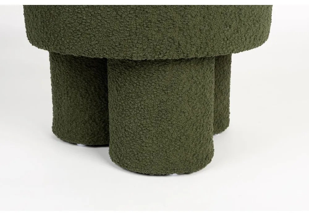 Зелена табуретка от букле Marcos – White Label