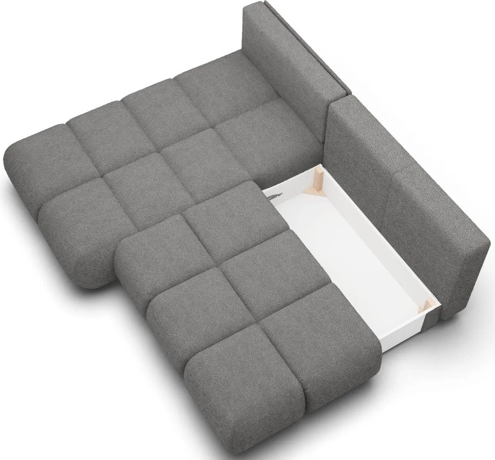 Ъглов Диван Лимо - Тъмно Сив - Ляв