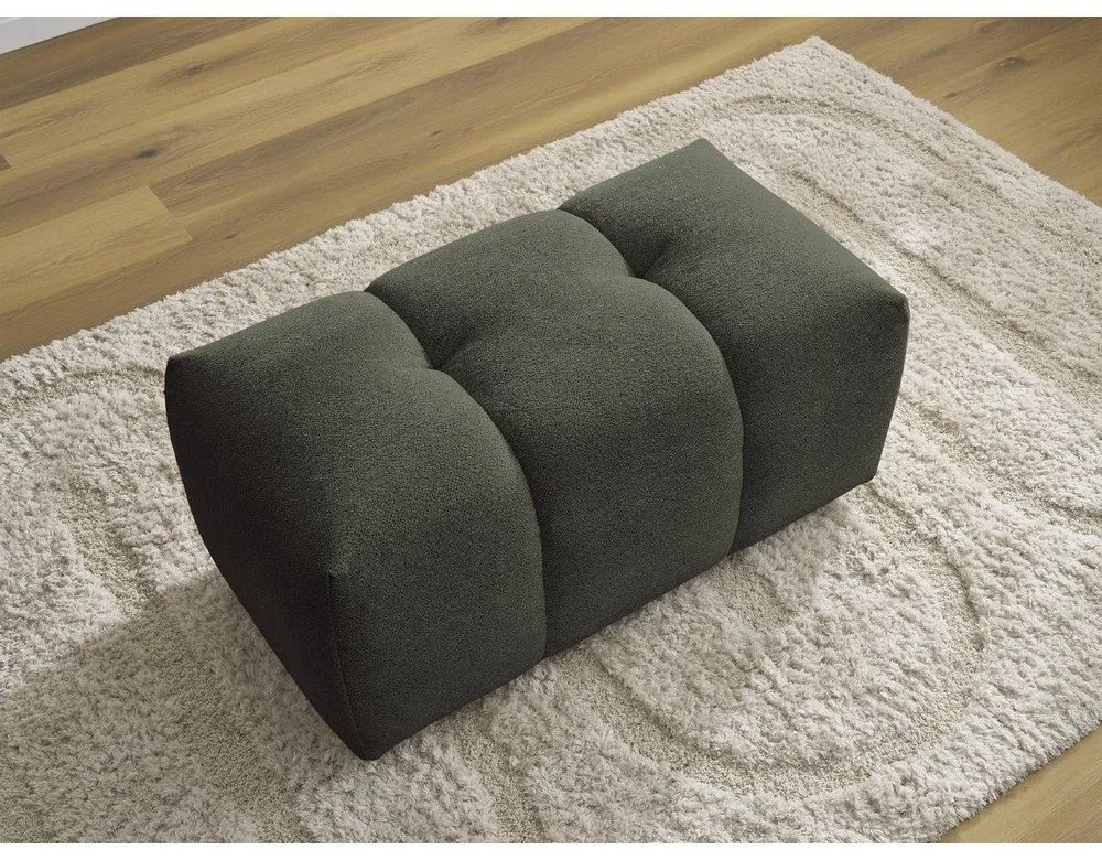 Шенилова табуретка в цвят каки Roxelane – Bobochic Paris